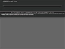 Tablet Screenshot of makmaster.com